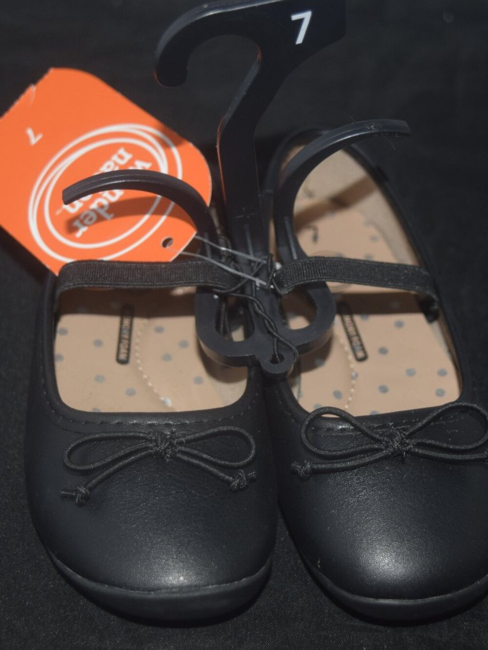 Wonder Nation Girls’ Black Mary Jane Ballet Flats | Size 7 | New with Tags